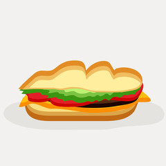 Illustration of sandwich