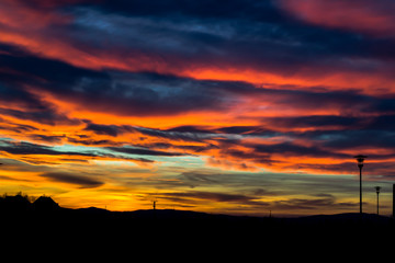 Fototapeta premium Orange sunset