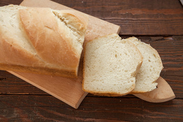Fresh homemade white bread