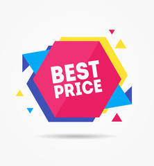 Sale Banner Geometric. Vector