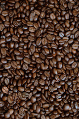roasted coffee beans, can be used as a background