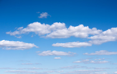 Clouds on dark blue sky before the storm