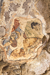 Fresco inancient city of Salamis in Cyprus