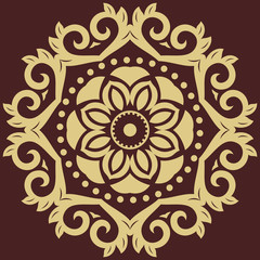 Elegant Vector Ornament in the Style of Barogue