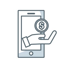 smartphone technology wearable icon vector illustration design