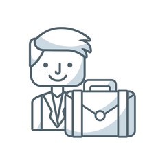business people success icon vector illustration design