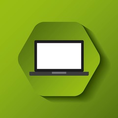 laptop computer portable icon vector illustration design