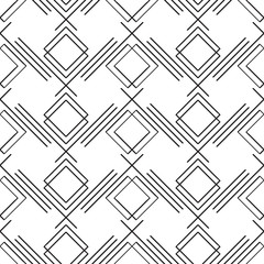 Art deco simple linear seamless pattern on background