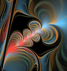 Abstract fractal hearts