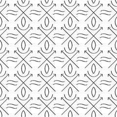 Sacred geometry seamless pattern on white background