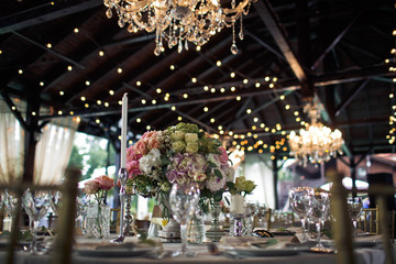 Original view of the wedding table