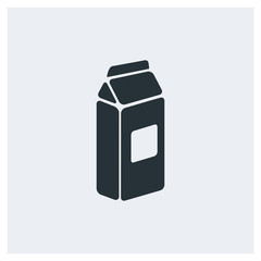 Milk icon, image jpg, vector eps, flat web, material icon, icon with grey background