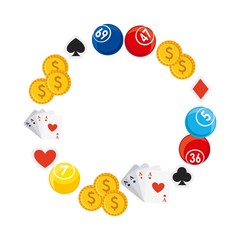 Fototapeta premium poker cards game casino vector illustration design