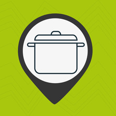 pot steel cooking vector illustration eps 10