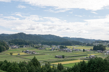 Guardian deity of children lined up in the Japanese temple