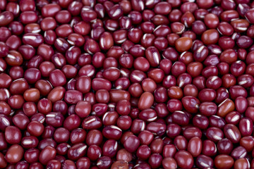 Red Beans in  on the white background