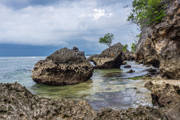 Fototapeta na wymiar Padang Padang beach, Bali, Indonesia