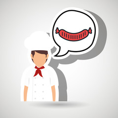 chef cook food restaurant vector illustration eps 10