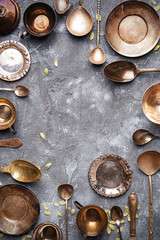 Collection of old cutlery