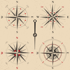 vintage compasses set