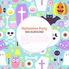 Fototapeta na wymiar Halloween Party Trendy Background