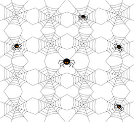 Seamless Halloween pattern. Vector illustration.