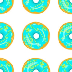Donut Seamless Background Texture Pattern
