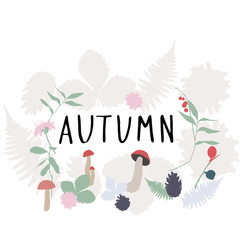 Autumn card