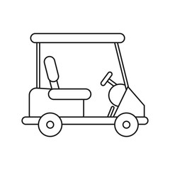Cart icon. Golf sport competition and hobby theme. Isolated design. Vector illustration