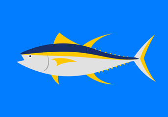 graphic tuna, vector