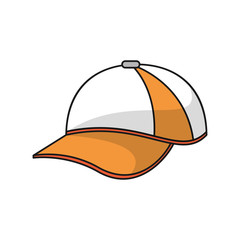 Cap icon. hat accessory sport and hobby theme. Isolated design. Vector illustration