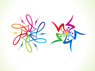 Fototapeta premium abstract artistic multiple colorful floral