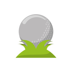 Ball icon. Golf sport competition and hobby theme. Isolated design. Vector illustration