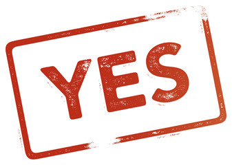 Rubber Stamp - YES