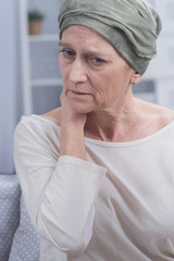 Worried sick woman