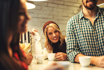 Coffee time with colleagues