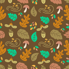 Autumn seamless pattern