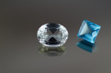 Sparkling Oval Diamond close-up