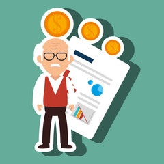 person infographics graphics money vector illustration eps 10