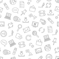 Pattern communication black icons