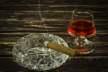 Cognac and cigar
