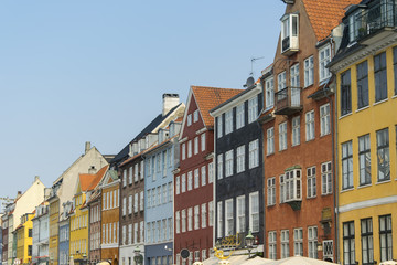 Fototapeta na wymiar Colorful buildings of Copenhagen 1