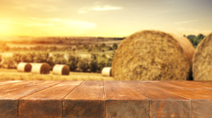 rural landscape and desk space 