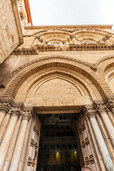 Obraz premium Holy Sepulchre Cathedral at sunset, Jerusalem
