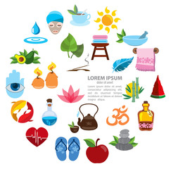 Spa infographics and icons
