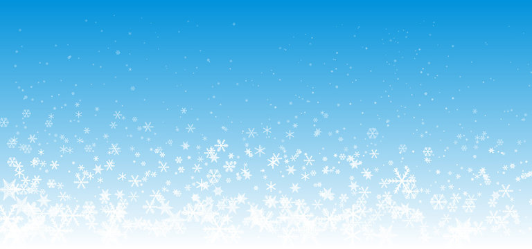 white snow on blue sky,christmas background