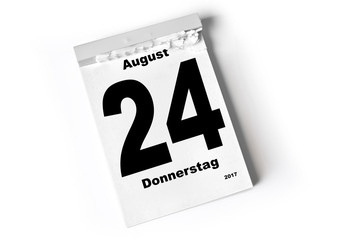 24. August 2017