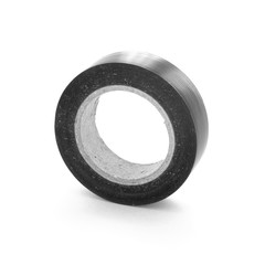 Black adhesive insulating tape reel