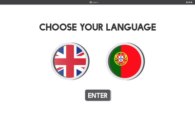 Protugal English Communication Language Concept