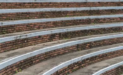 Naklejka premium Part of concrete grandstand